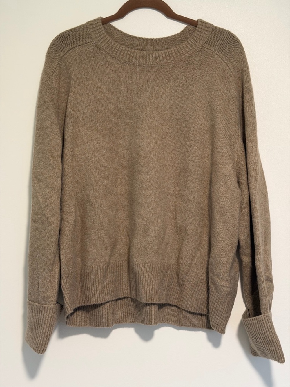 Abercrombie Madeline Crew Sweater Light Brown - XL